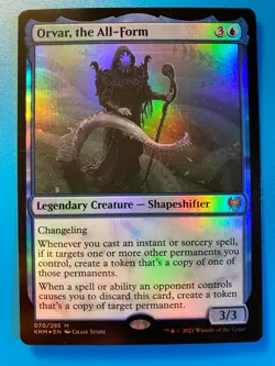 MTG 1x FOIL Orvar, the All-Form # 70 Kaldheim Magic the Gathering Card x1 NM - Image 1