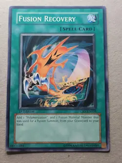 Fusion Recovery - CRV-EN038 - 1st Edition - YuGiOh-HP Crease - Image 1