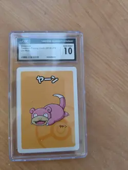 Old Maid CGC GEM MINT 10 Pokemon Center Red Back 2019 Promo Card Slowpoke - Image 1