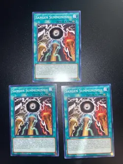 3x Sangen Summoning 1st Edition Common LEDE-EN059 Yu-Gi-Oh! - Image 2