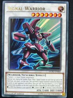 Signal Warrior DUPO Ultra Rare - 1st ed Yugioh Card #26M - Image 1