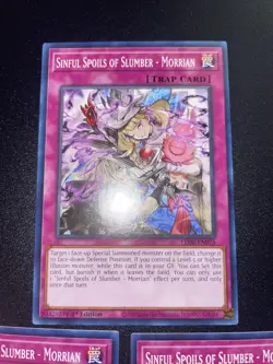3x Sinful Spoils of Slumber - Morrian 1st Edition Common LEDE-EN075 Yu-Gi-Oh! - Image 1