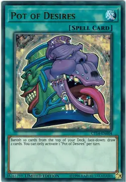YUGIOH Pot of Desires : RA01-EN056 : UR 1st-ED NM - Image 2