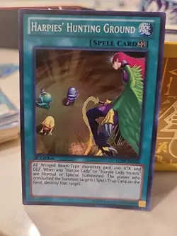 Harpies' Hunting Grounds LCJW-EN102 - 1st Edition Super Rare NM Yugioh Card - Image 1