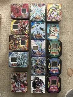 Yu-Gi-Oh! “EMPTY TINS” 5Ds “PLUS MORE” Lot of 17 Total (P160) - Image 1