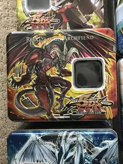 Yu-Gi-Oh! “EMPTY TINS” 5Ds “PLUS MORE” Lot of 17 Total (P160) - Image 4