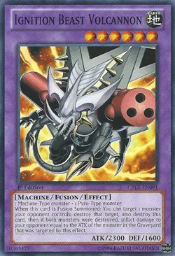 Ignition Beast Volcannon - CBLZ-EN091 - Common - 1st Edition - Lightly Played - Image 1