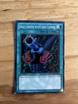 Yugioh Insect Armor with Laser Cannon NUMH-EN057 Unlimited Edition - Image 1