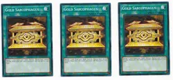 Gold Sarcophagus SDCL-EN027 X 3 Common YUGIOH CARD 1st Edition - Image 1