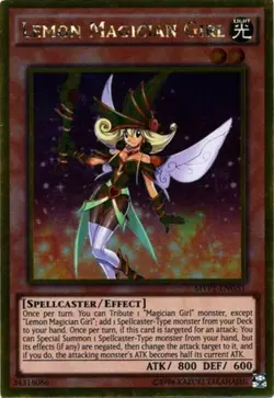 1x (EX) Lemon Magician Girl - MVP1-ENG51 - Gold Rare - Unlimited Edition YuGiOh - Image 1