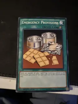 Yugioh! LP Emergency Provisions - SDPD-EN031 - Common - 1st Edition Lightly Play - Image 1