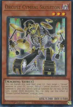Yugioh! Orcust Cymbal Skeleton - BLMM-EN084 - Ultra Rare - 1st Edition Near Mint - Image 1