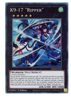 K9-17 "Ripper" - JUSH-EN035 - Collector's Rare - YuGiOh - Image 1