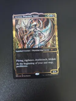 Atraxa, Praetors' Voice, SLD 453, Borderless Gilded Foil Near Mint - Image 1