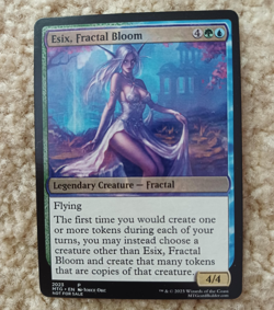 ESIX, FRACTAL BLOOM - altered-art card for use with MTG : hot blonde! - Image 1