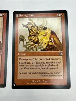 MTG x2 Flaring Pain 2x Judgment Regular The List Reprints￼ - Image 3