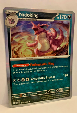 Epic Nidoking - Holo Foil Rare Pokemon Card - Mint Condition PSA 8+ - Image 1