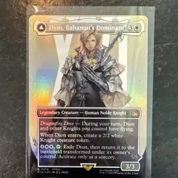 Dion, Bahamut's Dominant (Borderless) Final Fantasy Foil - Image 1