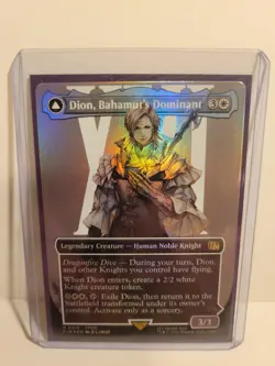 Dion, Bahamut's Dominant (Borderless) Final Fantasy Foil - Image 1