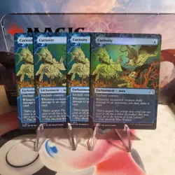 4x Curiosity / Wilds of Eldraine: Enchanting Tales / 3 Regular / 1 Foil / U 0017 - Image 1