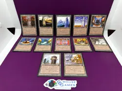 MTG Magic Urza's Land Set of 12 Urzatron Japanese Antiquities Vintage *CCGHouse* - Image 1