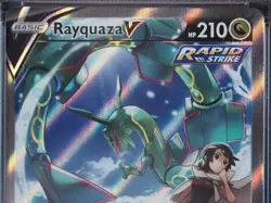 2021 POKEMON SWORD & SHIELD EVOLVING SKIES #194 ALT ART RAYQUAZA V - PSA 10 - Image 3