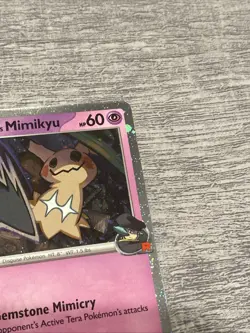 Pokemon Team Rocket's Mimikyu 087/182 Pre Release Promo Destined Rivals Stamped - Image 3