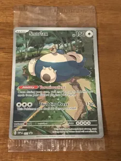 Pokemon TCG Scarlet/Violet 151 Snorlax Holo 051 ETB Sealed Promo Card - Image 1
