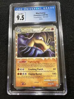 Pokemon Machamp Prime Holo 95/102 from Triumphant in a CGC 9.5 (now a 10) !! - Image 1