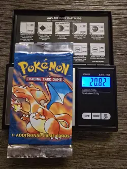 Pokemon TCG Base Set Booster Pack Sealed - 20.82g - Charizard Pack Art - Image 1