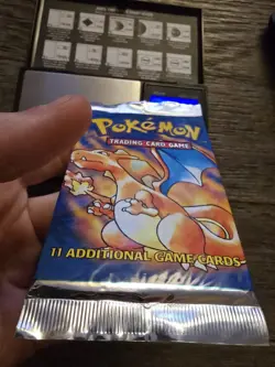 Pokemon TCG Base Set Booster Pack Sealed - 20.82g - Charizard Pack Art - Image 2