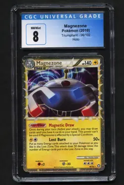Magnezone Prime Holo Pokemon Card HGSS Triumphant 96/102 ARK PSA CGC 8 - Image 1