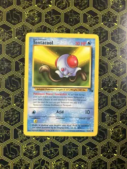 Tentacool 56/62 Fossil Unlimited WOTC Pokemon Card Free Shipping D63 - Image 1