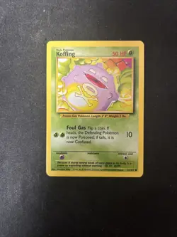 Koffing 51/102 | Base Set | Common | WotC | Vintage Pokemon D33 - Image 1