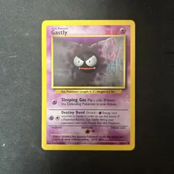 Gastly 50/102 Base Set Unlimited Common Wotc Vintage Pokemon D19 - Image 1