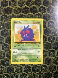 Venonat 63/64 Common 1999 Jungle Set Unlimited WOTC Pokemon Card D35 - Image 1