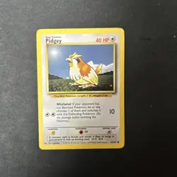 PIDGEY 57/102 Pokemon Base Set Card Unlimited 1999 D14 - Image 1