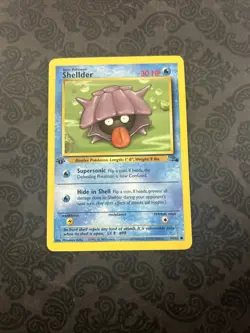 1999 Pokemon 1st Edition Shellder - Fossil Common 54/62 - Image 1