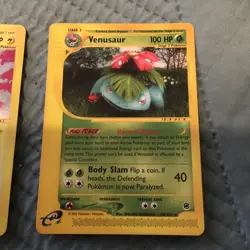 Venusaur 030/165 NONHolo - Pokemon Expedition Base Set E-Reader Card TCG Rare - Image 2