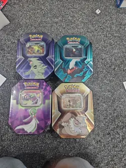 Pokemon TCG Triple Whammy Tin Lot Darkrai Tyranitar Slaking Complete Set NEW - Image 1
