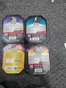 Pokemon TCG Triple Whammy Tin Lot Darkrai Tyranitar Slaking Complete Set NEW - Image 2