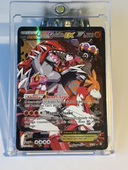Team Magma’s Groudon EX 15/34 Double Crisis Full Art Holo Pokemon Card - Image 1