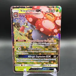 Vileplume GX Holo Ultra Rare Pokemon Cosmic Eclipse 4/236 NM - Image 1