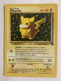 Pikachu Black Star #1 League Promo WOTC Pokemon Card Vintage - Image 1