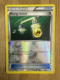 Energy Switch 89/111 Uncommon Furious Fists Pokemon Card Reverse Holo LP - Image 1
