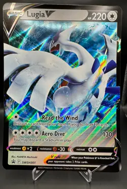 Pokemon TCG - Lugia V - SWSH301 - Black Star Promo Jumbo Card - Image 1