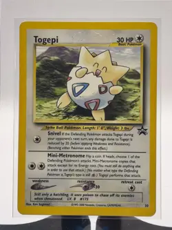 2000 Pokemon TCG Black Star Promo Togepi #30 WOTC LP - Image 2