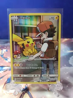 Pokemon TGC Pikachu Full Art Cosmic Eclipse 241/236 Secret Rare LP - Image 1