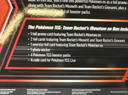 Pokemon TCG Team Rocket's Mewtwo ex Box Brand New Factory Sealed Ships Fast!! - Image 3