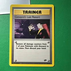 Giovanni's Last Resort - 105/132 Gym Challenge Pokemon Non Holo Rare NM - Image 1